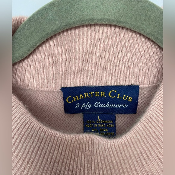 Charter Club | Mock Neck 2 Ply Cashmere Sweater - Picture 3 of 3
